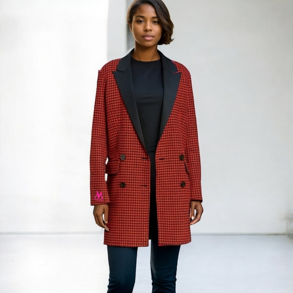 Veronica Beard Jackets & Blazers - VERONICA BEARD Senna Double Breasted Oversized Wool & Cashmere Plaid Coat - 4